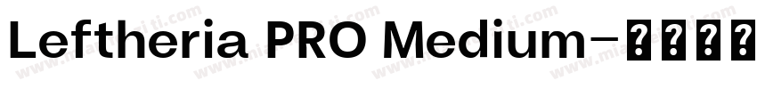 Leftheria PRO Medium字体转换